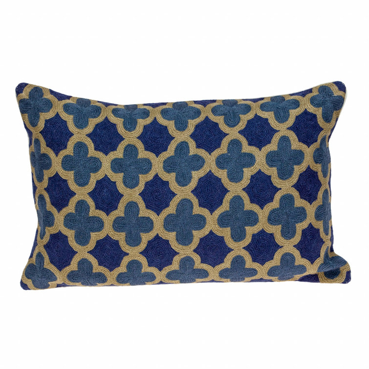 Wildon Home Kirtland Quatrefoil Cotton Throw Pillow Wayfair